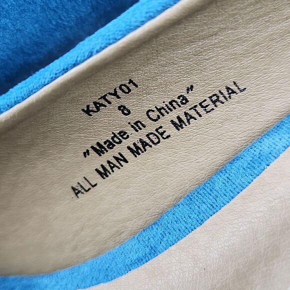 🩵NWOB Riverberry Turquoise Katy Suede Heels Size 8 - Picture 14 of 14